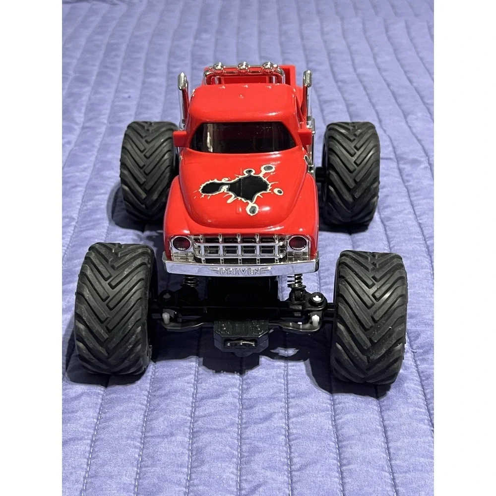 Red monster truck toy with black accents #monstertruck #kids Missing Remote